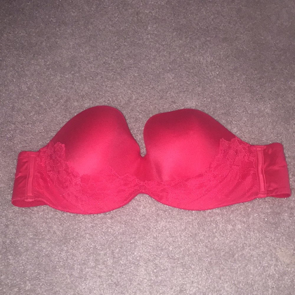 Red lace Victoria Secret bra size 38C